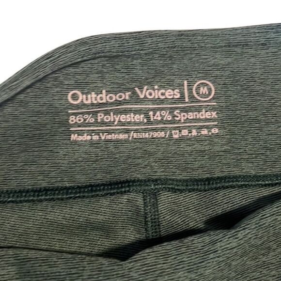 Outdoor Voices Green 7/8 Length Leggings Size Medium - Picture 4 of 8
